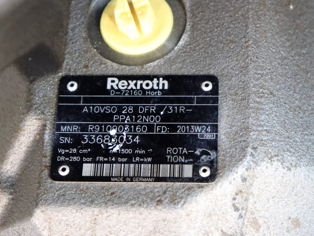 REXROTH A10VSO28DFR/31R-PPA12N00 - Hydraulikpumpe für Flurförderzeug: das Bild 4 REXROTH A10VSO28DFR/31R-PPA12N00 - Hydraulikpumpe für Flurförderzeug: das Bild 4