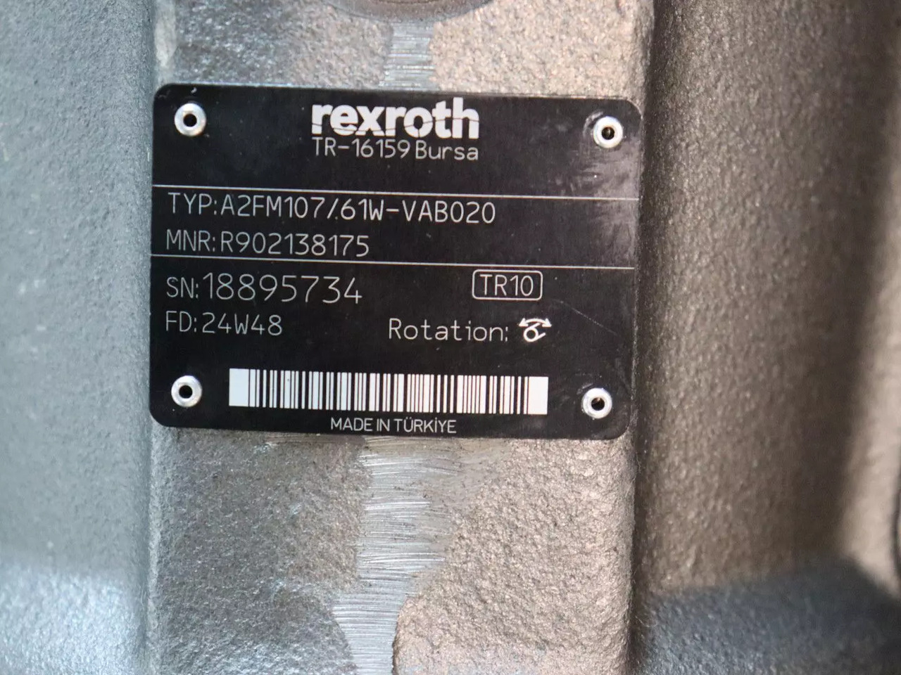 REXROTH A2FM107/61W-VAB020 - Hydraulikmotor für Baumaschine: das Bild 5 REXROTH A2FM107/61W-VAB020 - Hydraulikmotor für Baumaschine: das Bild 5