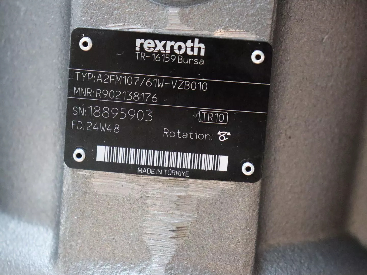 REXROTH A2FM107/61W-VZB010 - Hydraulikmotor für Baumaschine: das Bild 5 REXROTH A2FM107/61W-VZB010 - Hydraulikmotor für Baumaschine: das Bild 5