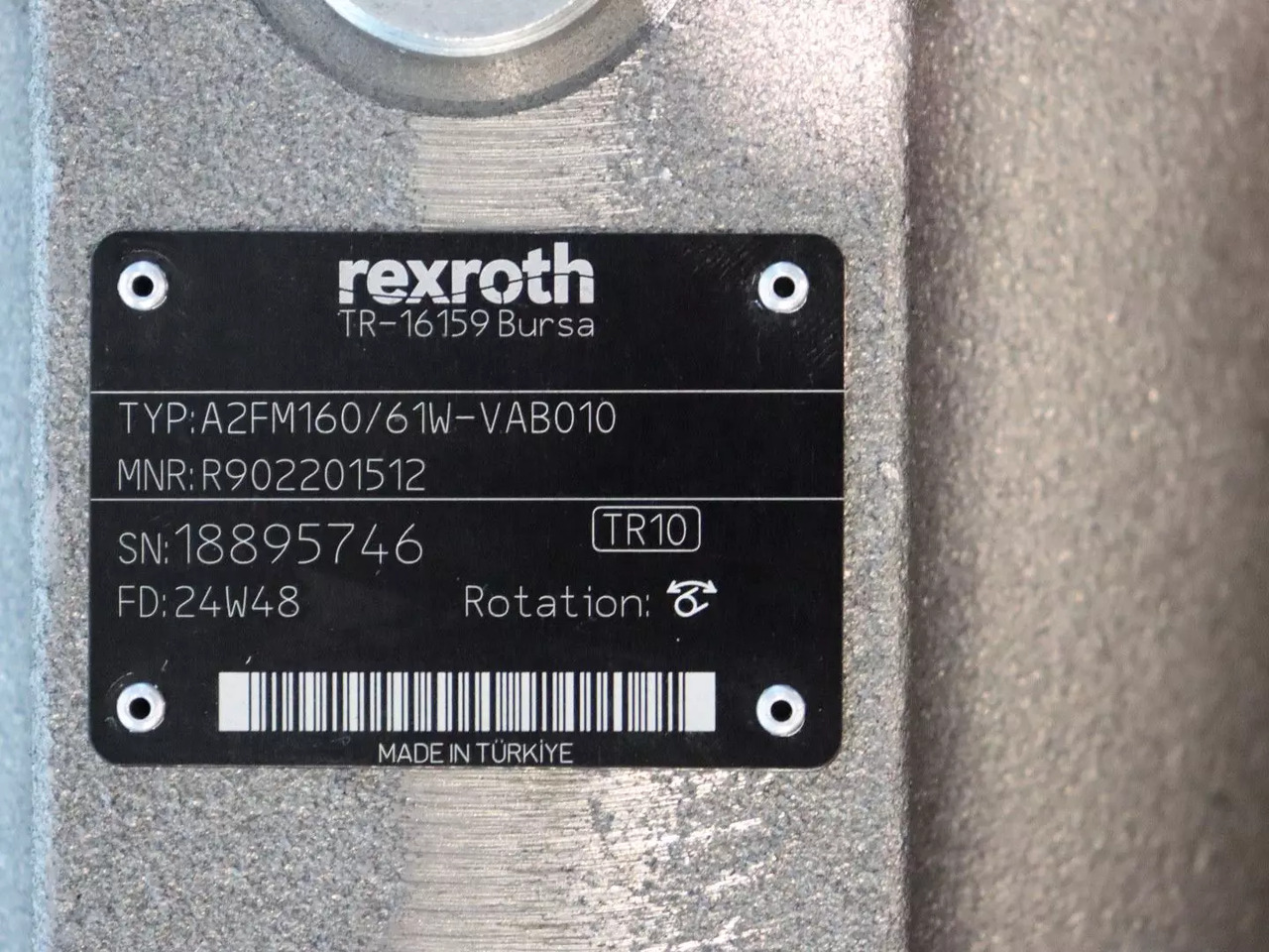 REXROTH A2FM160/61W-VAB010 - Hydraulikmotor für Baumaschine: das Bild 3 REXROTH A2FM160/61W-VAB010 - Hydraulikmotor für Baumaschine: das Bild 3