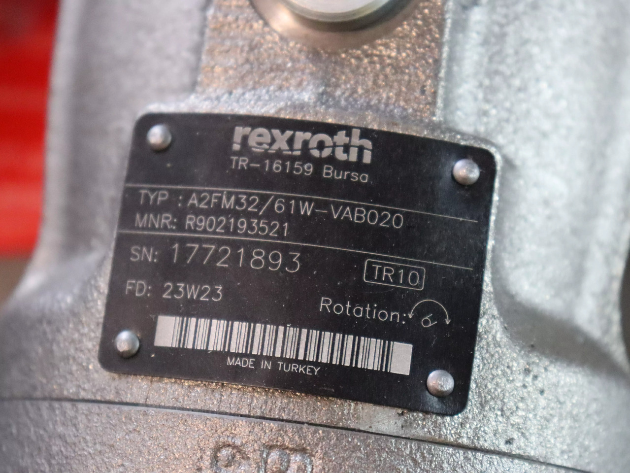 REXROTH A2FM63/61W-VAB020 - Hydraulikmotor für Baumaschine: das Bild 4 REXROTH A2FM63/61W-VAB020 - Hydraulikmotor für Baumaschine: das Bild 4