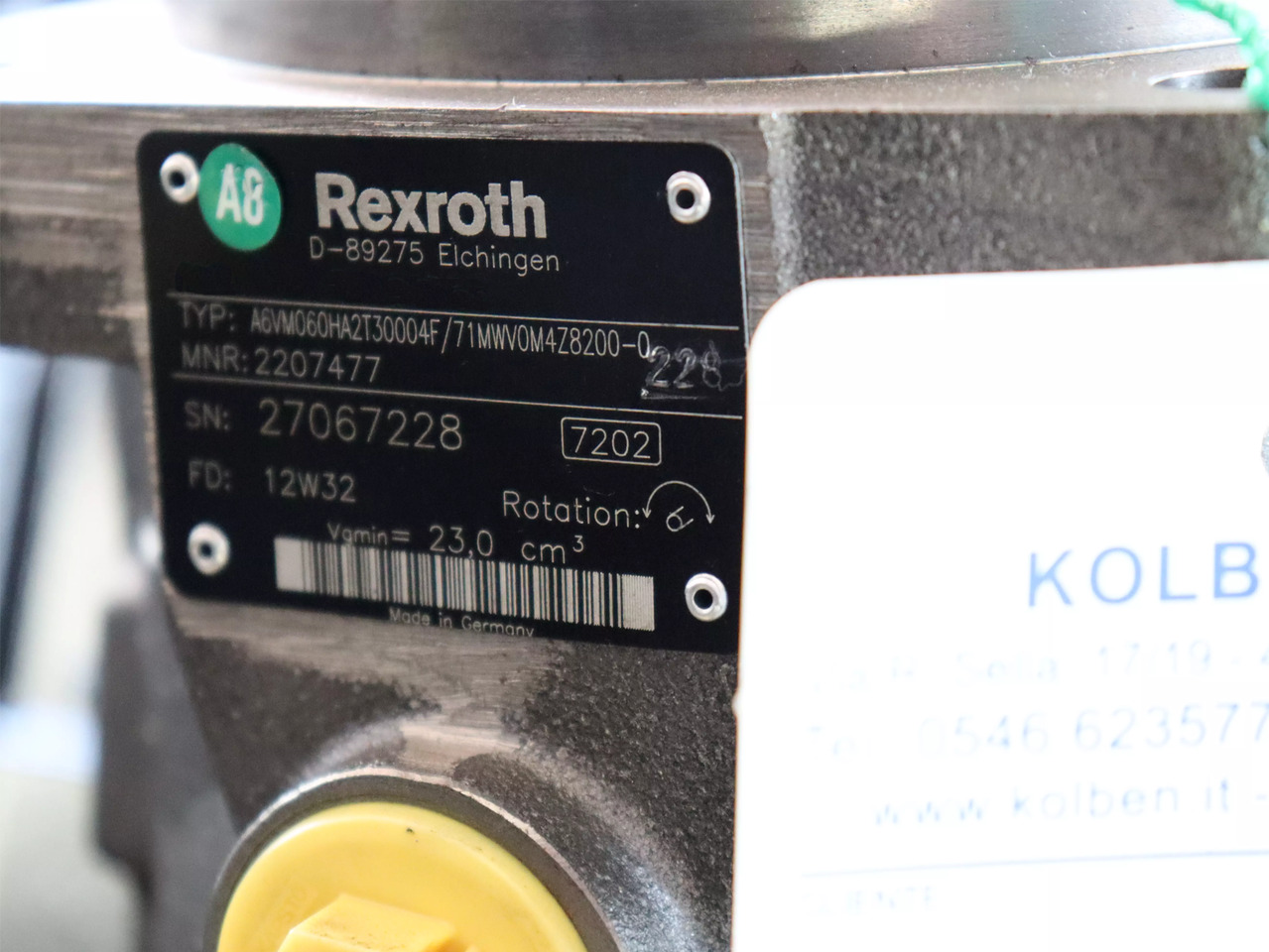 REXROTH A6VM060HA2T30004F/71MWV0M4Z8200-0 - Hydraulikmotor für Baumaschine: das Bild 4 REXROTH A6VM060HA2T30004F/71MWV0M4Z8200-0 - Hydraulikmotor für Baumaschine: das Bild 4