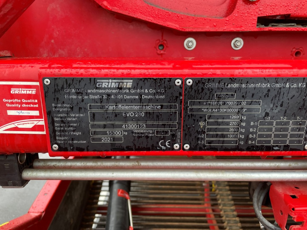 Grimme EVO 280 ClodSep mit Triebachse - Erntemaschine: das Bild 2 Grimme EVO 280 ClodSep mit Triebachse - Erntemaschine: das Bild 2