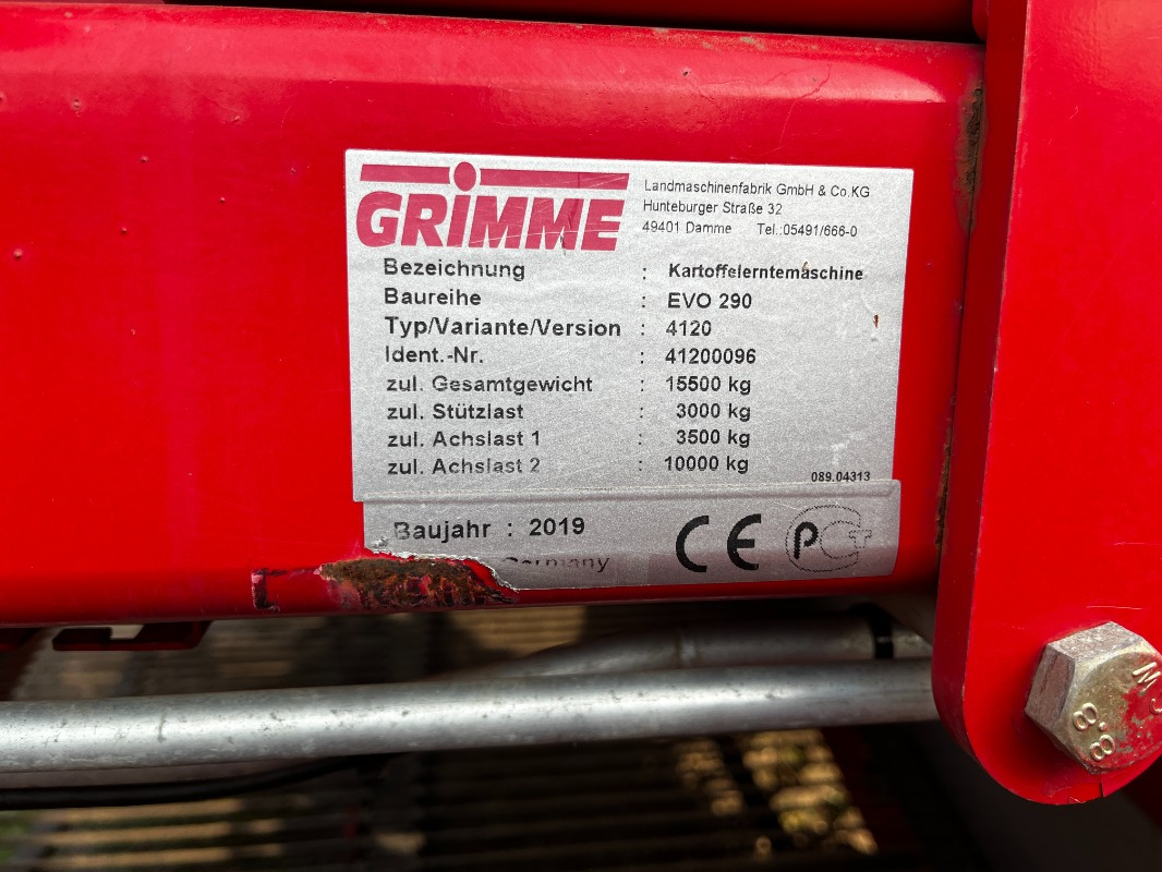 Grimme EVO 290 ClodSep - Erntemaschine: das Bild 2 Grimme EVO 290 ClodSep - Erntemaschine: das Bild 2