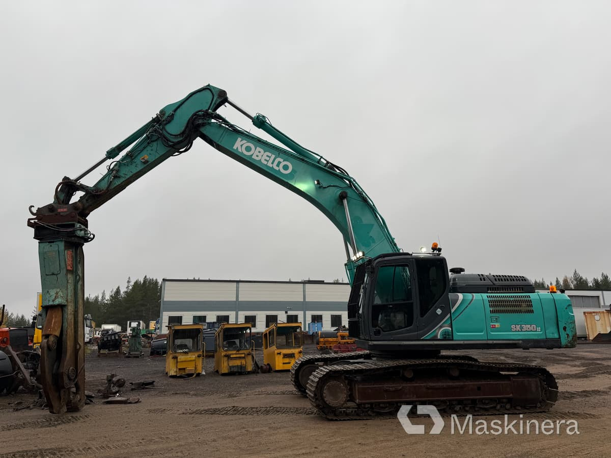 Grävmaskin Kobelco SK350LC-10 med stålsax - Kettenbagger: das Bild 2 Grävmaskin Kobelco SK350LC-10 med stålsax - Kettenbagger: das Bild 2