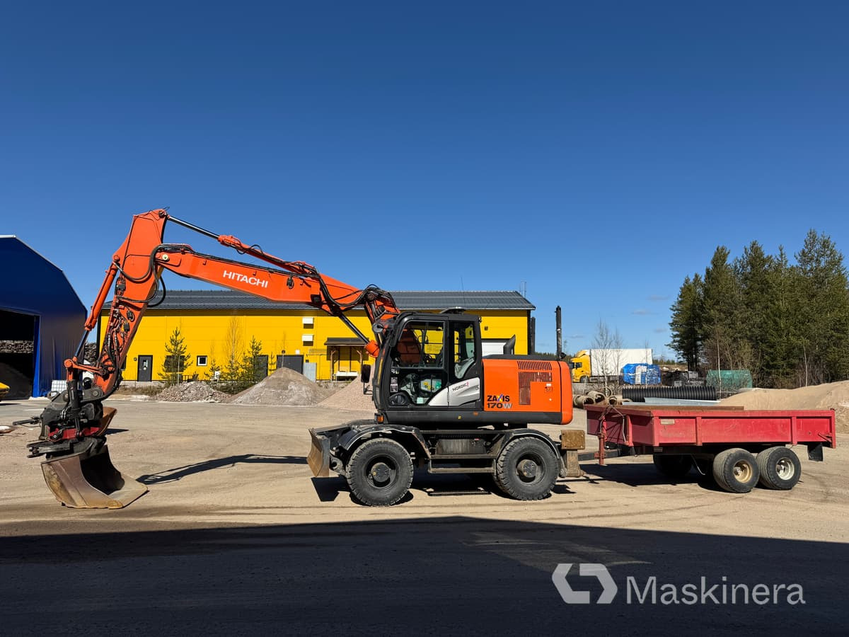 Hitachi ZX170W-5B Hjulgrävare Hitachi ZX170W med vagn - Kettenbagger: das Bild 2 Hitachi ZX170W-5B Hjulgrävare Hitachi ZX170W med vagn - Kettenbagger: das Bild 2