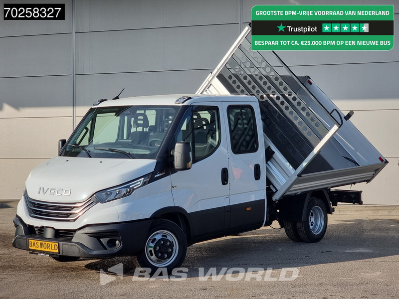 Iveco Daily 35C21 3-Zijdige Kipper Dubbel Cabine 210PK 3.0L Dubbellucht 3,5t Trekhaak ACC Airco LED Camera CarPlay Euro6 Tipper Benne Kieper - Kipper Transporter: das Bild 1 Iveco Daily 35C21 3-Zijdige Kipper Dubbel Cabine 210PK 3.0L Dubbellucht 3,5t Trekhaak ACC Airco LED Camera CarPlay Euro6 Tipper Benne Kieper - Kipper Transporter: das Bild 1