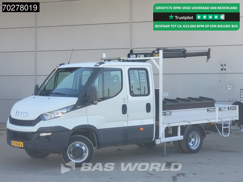 Iveco Daily 50C17 3.0L Automaat DC Open laadbak Kraan Hiab 017T-2 Airco APK 10-2025 Pickup Crane Kraanwagen Pritsche Airco Dubbel cabine - Pritsche Transporter: das Bild 1 Iveco Daily 50C17 3.0L Automaat DC Open laadbak Kraan Hiab 017T-2 Airco APK 10-2025 Pickup Crane Kraanwagen Pritsche Airco Dubbel cabine - Pritsche Transporter: das Bild 1
