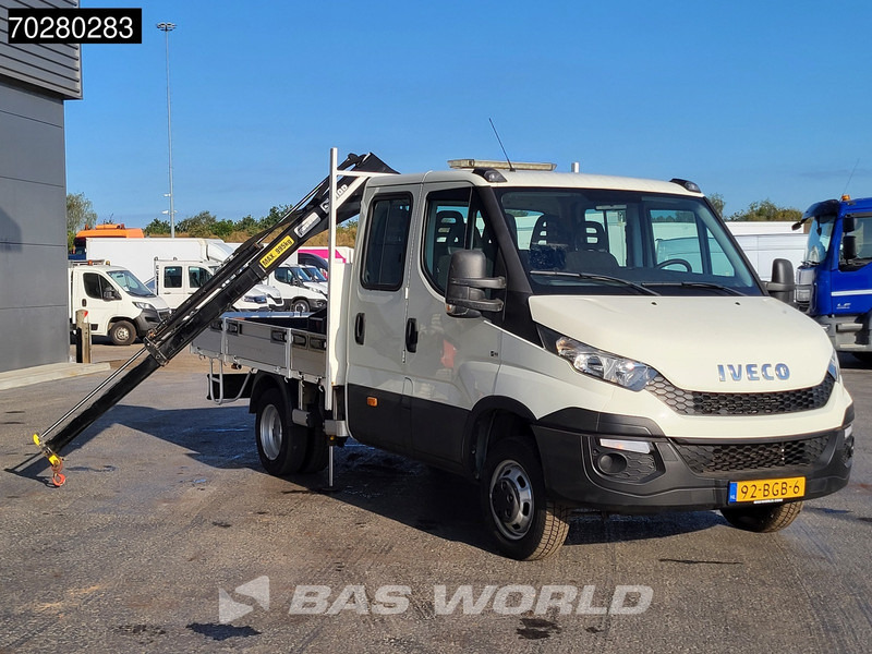 Iveco Daily 50C17 3,0L Automaat HIAB 017T-2 DC Open laadbak Kraan Dubbellucht Airco Euro6 Pickup Crane Kraanwagen Pritsche Airco Dubbel cabi - Pritsche Transporter: das Bild 3 Iveco Daily 50C17 3,0L Automaat HIAB 017T-2 DC Open laadbak Kraan Dubbellucht Airco Euro6 Pickup Crane Kraanwagen Pritsche Airco Dubbel cabi - Pritsche Transporter: das Bild 3