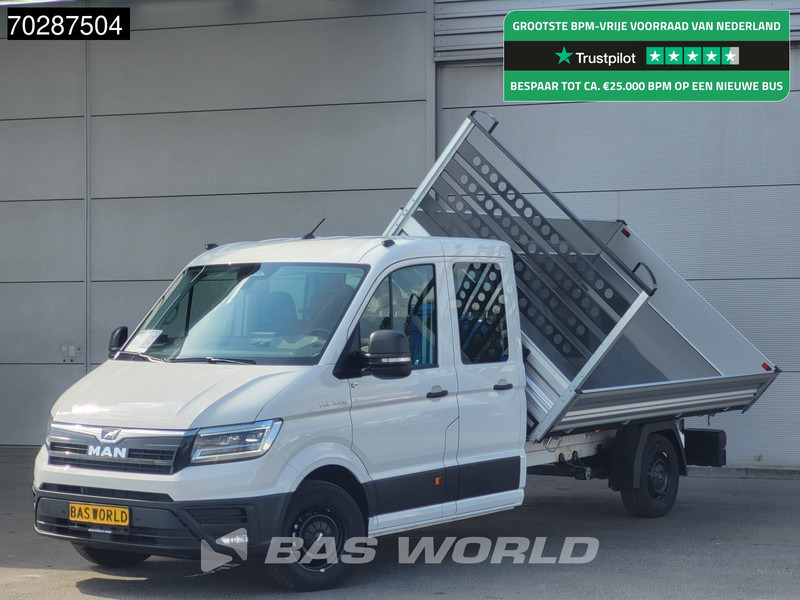 MAN TGE 3.180 Drie-Zijdige Automaat Kipper 2025-Facelift 180PK Trekhaak LED Airco Cruise Navi Euro6 Kipper Tipper Benne Kieper 3m3 Airco Trekh - Kipper Transporter: das Bild 1 MAN TGE 3.180 Drie-Zijdige Automaat Kipper 2025-Facelift 180PK Trekhaak LED Airco Cruise Navi Euro6 Kipper Tipper Benne Kieper 3m3 Airco Trekh - Kipper Transporter: das Bild 1