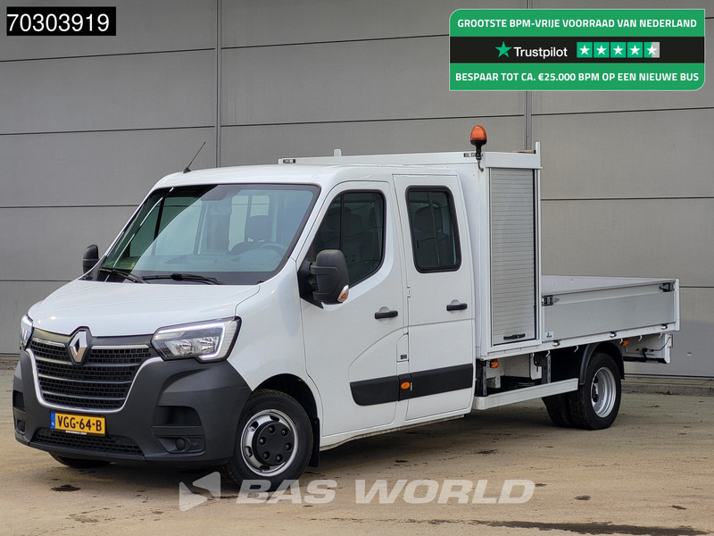 Renault Master 145PK Open Laadbak Dubbel Cabine 3,5t Trekhaak Dubbellucht LED Airco Cruise Standkachel APK 07-2026 Euro6 Pritsche Pickup Open Box Air - Pritsche Transporter: das Bild 1 Renault Master 145PK Open Laadbak Dubbel Cabine 3,5t Trekhaak Dubbellucht LED Airco Cruise Standkachel APK 07-2026 Euro6 Pritsche Pickup Open Box Air - Pritsche Transporter: das Bild 1