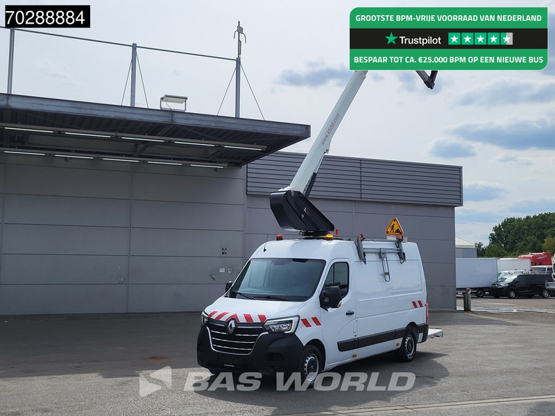 Renault Master 145PK Hoogwerker 11meter Werkhoogte Trekhaak LED Airco Cruise Camera Euro6 Nacelle Arbeitsbühne 1Personen Airco Trekhaak Cruise contro - Transporter: das Bild 1 Renault Master 145PK Hoogwerker 11meter Werkhoogte Trekhaak LED Airco Cruise Camera Euro6 Nacelle Arbeitsbühne 1Personen Airco Trekhaak Cruise contro - Transporter: das Bild 1