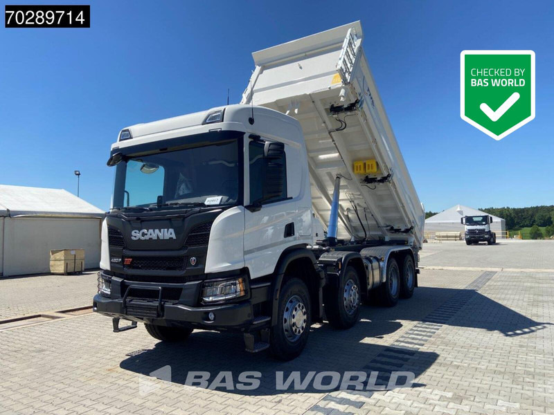 Scania P420 8X4 NEW! 13,5m3 3-way tipper Hardox450 Steel Steelsuspension Euro 6 - Kipper: das Bild 1 Scania P420 8X4 NEW! 13,5m3 3-way tipper Hardox450 Steel Steelsuspension Euro 6 - Kipper: das Bild 1