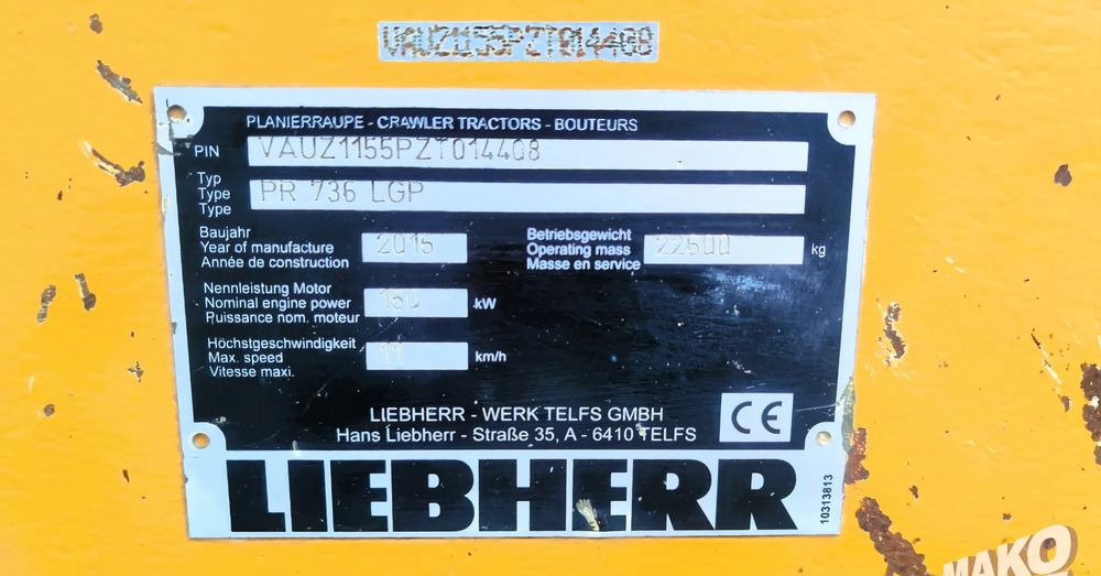Bulldozer Liebherr PR736LGP: das Bild 16