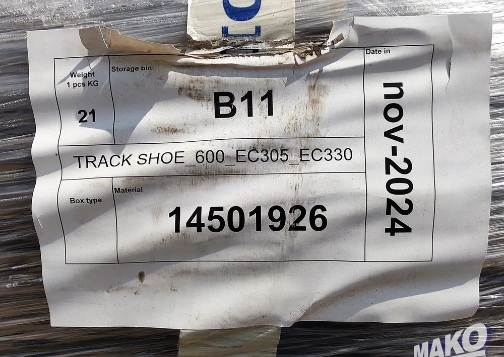 NOWE klepki płyty gąsienic Volvo 60cm 600mm - Kette für Baumaschine: das Bild 4 NOWE klepki płyty gąsienic Volvo 60cm 600mm - Kette für Baumaschine: das Bild 4