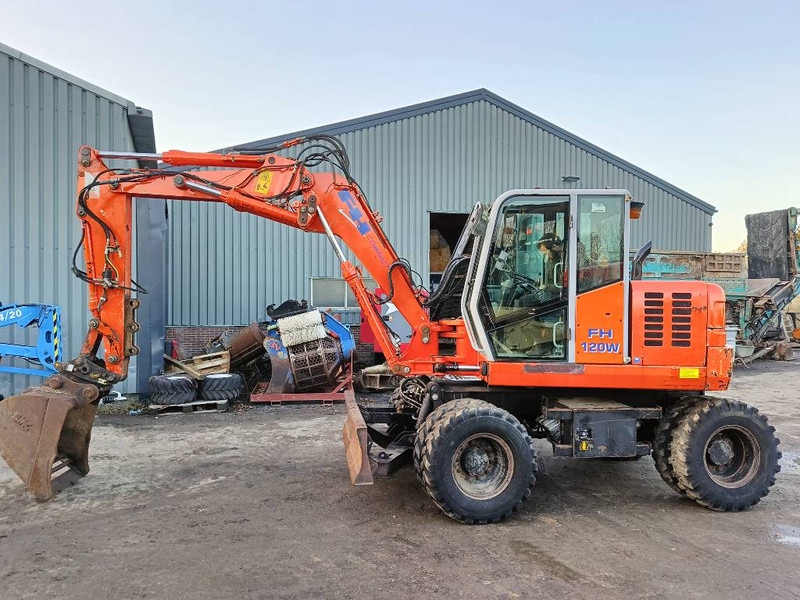 FIAT-HITACHI FH120W bandenkraan Wheel Excavator graafmachine - Mobilbagger: das Bild 1 FIAT-HITACHI FH120W bandenkraan Wheel Excavator graafmachine - Mobilbagger: das Bild 1