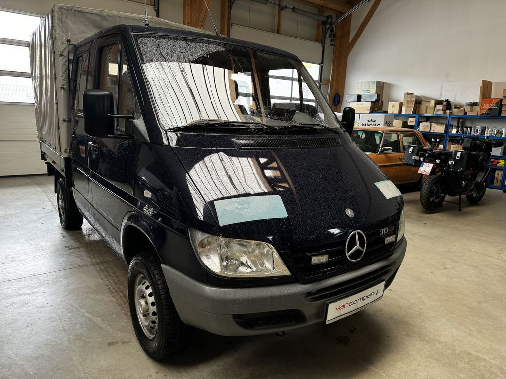 Pritsche Transporter, Transporter mit Doppelkabine Mercedes-Benz Sprinter 313 CDI kurz 4x4 Allrad Untersetzung: das Bild 1