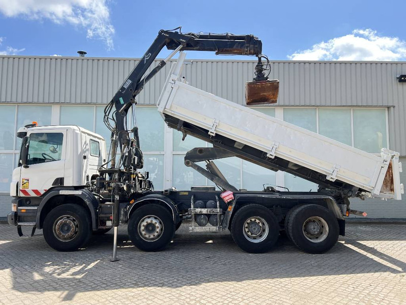 Scania P 400 8X4 KIPPER 2010 + HIAB Crane EURO 5 - Kipper, Autokran: das Bild 2 Scania P 400 8X4 KIPPER 2010 + HIAB Crane EURO 5 - Kipper, Autokran: das Bild 2