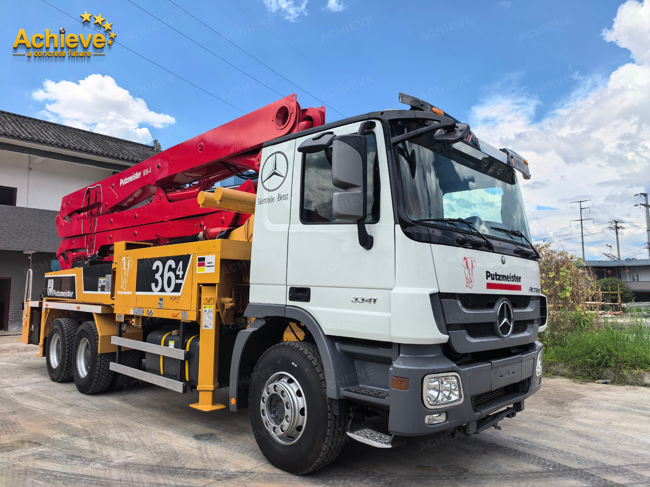 PUTZMEISTER Mercedes-Benz M36-4 2018 ACTROS 3341【ACHIEVE】TOP CONDITION!!! - Betonpumpe: das Bild 2 PUTZMEISTER Mercedes-Benz M36-4 2018 ACTROS 3341【ACHIEVE】TOP CONDITION!!! - Betonpumpe: das Bild 2