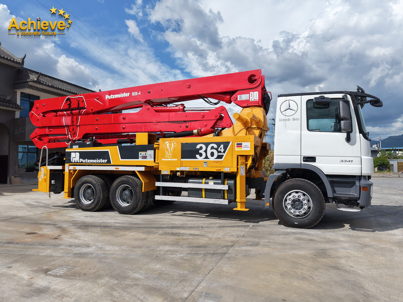 PUTZMEISTER Mercedes-Benz M36-4 2018 ACTROS 3341【ACHIEVE】TOP CONDITION!!! - Betonpumpe: das Bild 4 PUTZMEISTER Mercedes-Benz M36-4 2018 ACTROS 3341【ACHIEVE】TOP CONDITION!!! - Betonpumpe: das Bild 4