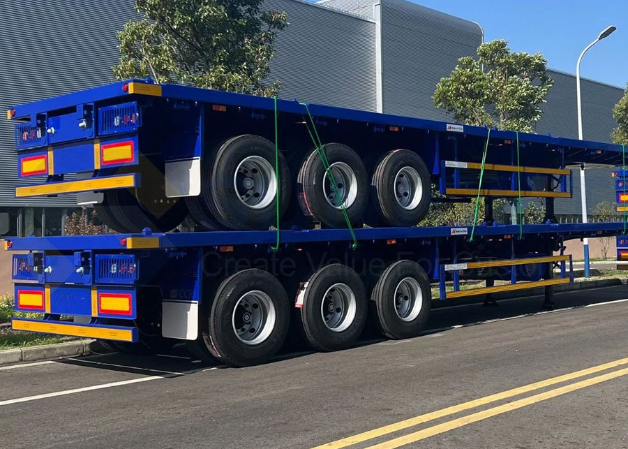 Flatbed New Flatbed Semi Trailer For Bulk Carrier - Kipper Auflieger: das Bild 3 Flatbed New Flatbed Semi Trailer For Bulk Carrier - Kipper Auflieger: das Bild 3