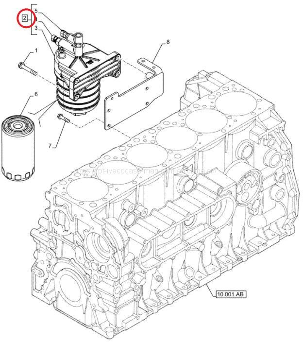 FPT IVECO CASE Cursor11 EURO 6 F3GFE613A B001 5801863562/5801690111 fuel oil filter 5801611951 - Kraftstofffilter: das Bild 3 FPT IVECO CASE Cursor11 EURO 6 F3GFE613A B001 5801863562/5801690111 fuel oil filter 5801611951 - Kraftstofffilter: das Bild 3