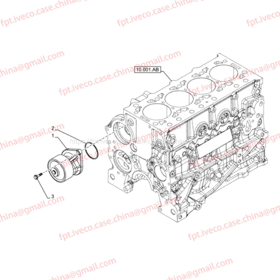 FPT IVECO CASE Cursor9 Euro 6 F2CFE612 A/B/D F2CFE614A*B041/F2CGE614F*V004 5802431166 WATER PUMP 504029280 5801702443 5801919543 5801931312 - Kühlmittelpumpe: das Bild 3 FPT IVECO CASE Cursor9 Euro 6 F2CFE612 A/B/D F2CFE614A*B041/F2CGE614F*V004 5802431166 WATER PUMP 504029280 5801702443 5801919543 5801931312 - Kühlmittelpumpe: das Bild 3