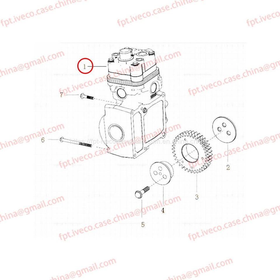 MAN D2066 Single-cylinder air compressor 54100-7121 - Druckluftbremse: das Bild 3 MAN D2066 Single-cylinder air compressor 54100-7121 - Druckluftbremse: das Bild 3