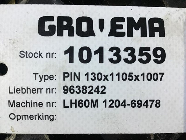 Ersatzteile Liebherr Pin 130x1105x1007: das Bild 13
