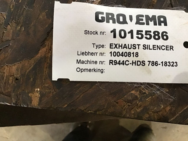 Liebherr Exhaust Silencer - Schalldämpfer: das Bild 3 Liebherr Exhaust Silencer - Schalldämpfer: das Bild 3