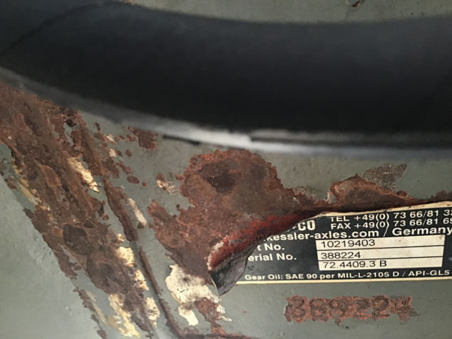 Achse und Teile Liebherr REAR AXLE: das Bild 10