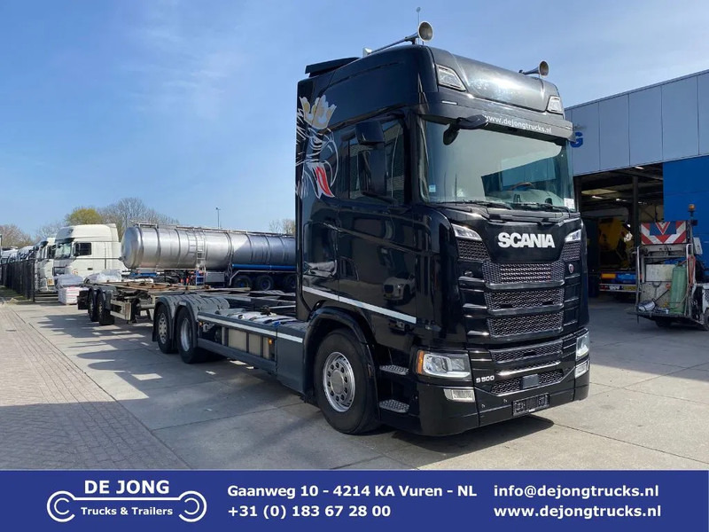 Scania S500 NGS BDF / Retarder / 6x2 + trailer - Containerwagen/ Wechselfahrgestell LKW: das Bild 1 Scania S500 NGS BDF / Retarder / 6x2 + trailer - Containerwagen/ Wechselfahrgestell LKW: das Bild 1