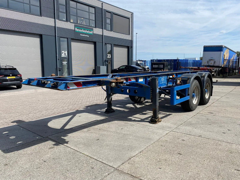 TURBO'S HOET 20 FT Container Chassis / APK t/m 3-2026 / BPW + Drum - Container/ Wechselfahrgestell Auflieger: das Bild 4 TURBO'S HOET 20 FT Container Chassis / APK t/m 3-2026 / BPW + Drum - Container/ Wechselfahrgestell Auflieger: das Bild 4