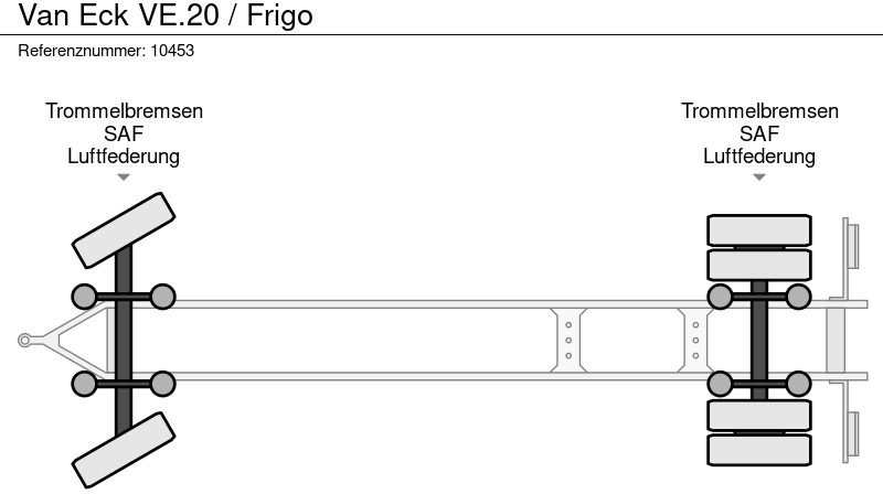Kühlkoffer Anhänger Van Eck VE.20 / Frigo: das Bild 8
