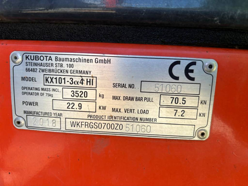 Kubota KX 101-3 - Minibagger: das Bild 5 Kubota KX 101-3 - Minibagger: das Bild 5