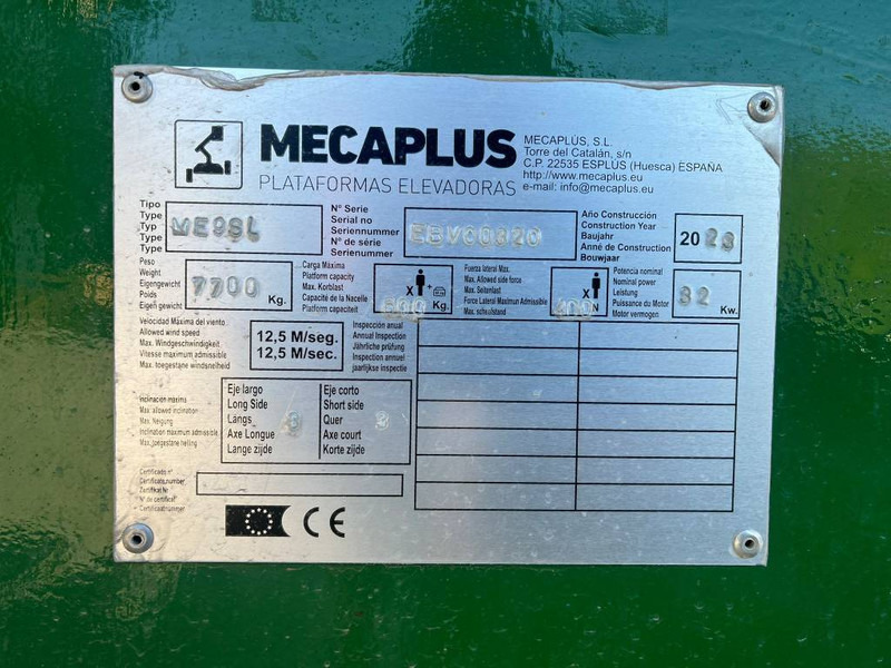 Mecaplus ME9SL - Tunnellift - Teleskopbühne: das Bild 5 Mecaplus ME9SL - Tunnellift - Teleskopbühne: das Bild 5