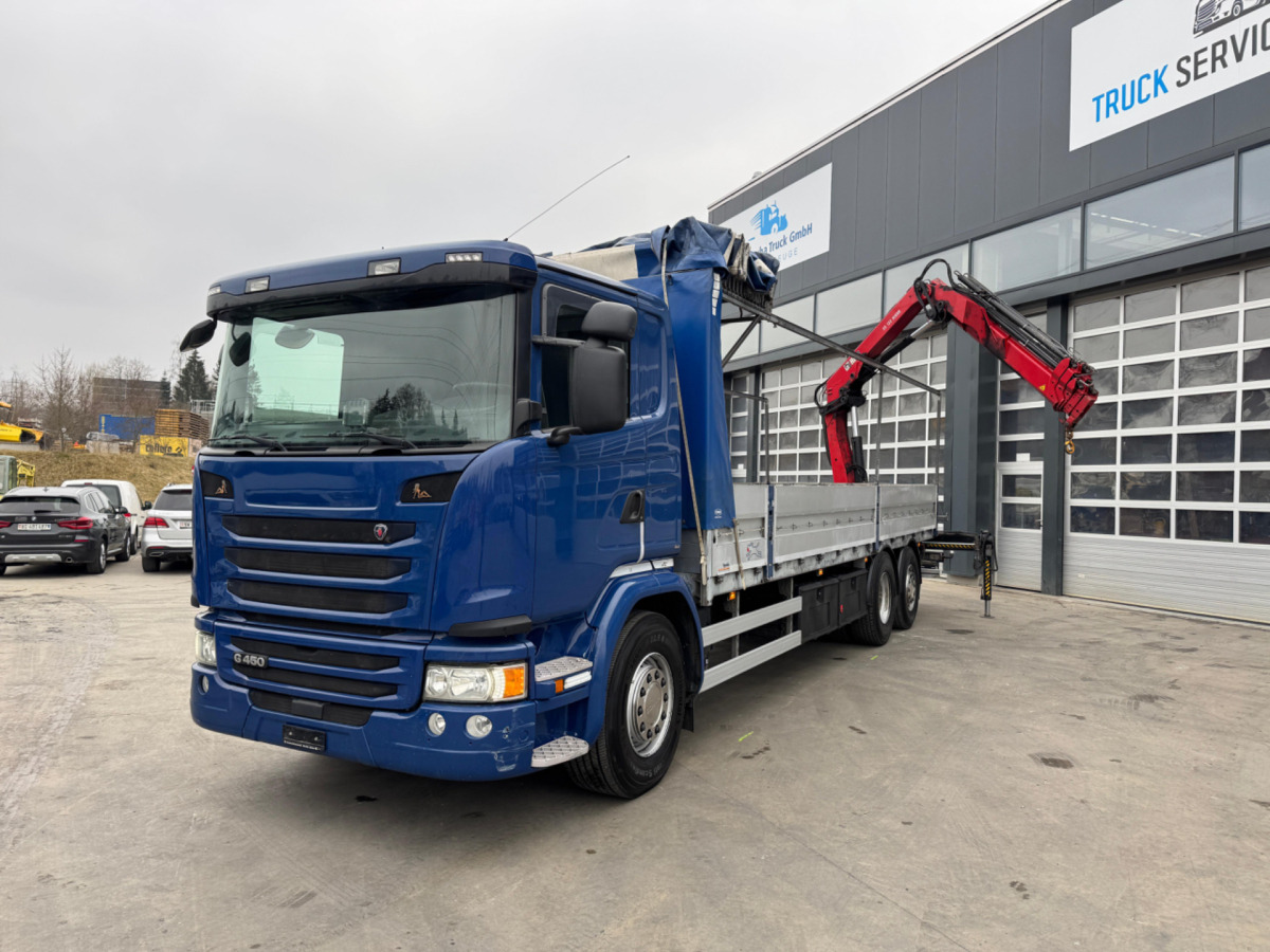 SCANIA G450 6x2 Hiab 122-4 - Autokran: das Bild 1 SCANIA G450 6x2 Hiab 122-4 - Autokran: das Bild 1