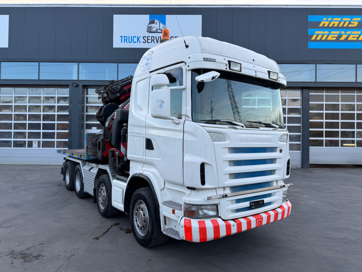 Autokran SCANIA R480 8x4 Fassi 660 SZM/Pritsche: das Bild 11