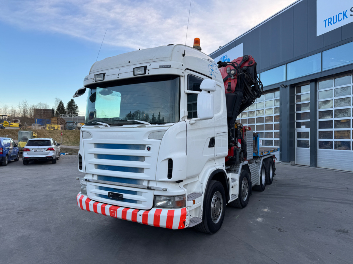 Autokran SCANIA R480 8x4 Fassi 660 SZM/Pritsche: das Bild 9