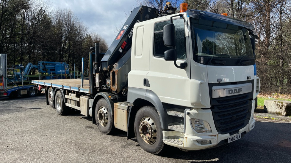 DAF CF 460 - Pritsche LKW, Autokran: das Bild 1 DAF CF 460 - Pritsche LKW, Autokran: das Bild 1