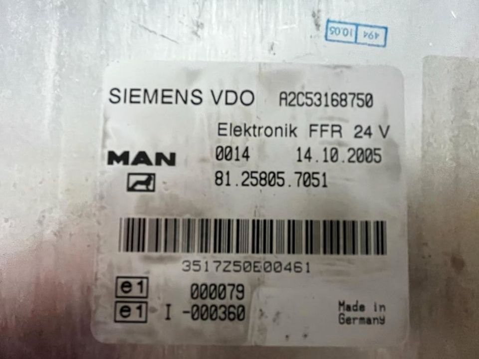 MAN SIEMENS VDO ELEKTRONIK FFR Steuergerät 81.25805.7051 - Steuergerät für LKW: das Bild 2 MAN SIEMENS VDO ELEKTRONIK FFR Steuergerät 81.25805.7051 - Steuergerät für LKW: das Bild 2