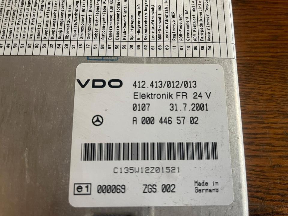 Mercedes Atego Elektronik FR VDO Steuergerät A0004465702 - Steuergerät für LKW: das Bild 3 Mercedes Atego Elektronik FR VDO Steuergerät A0004465702 - Steuergerät für LKW: das Bild 3
