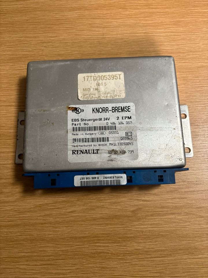 RENAULT KNBORR-BREMSE EBS Steuergerät 0486106057/5010457739 - Steuergerät für LKW: das Bild 1 RENAULT KNBORR-BREMSE EBS Steuergerät 0486106057/5010457739 - Steuergerät für LKW: das Bild 1