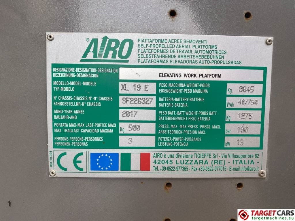 Scherenbühne Airo XL 19E Electric Scissor Work Lift 1900cm: das Bild 10 Scherenbühne Airo XL 19E Electric Scissor Work Lift 1900cm: das Bild 10
