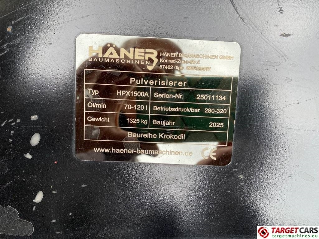 Abbruchschere, Zustand - NEU Haener Häner HPX1500A Hydraulic Pulverizer Shear 1: das Bild 10