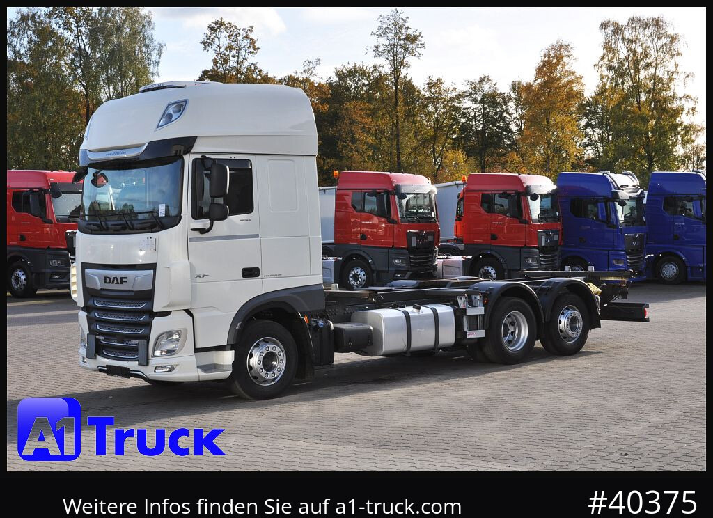 Containerwagen/ Wechselfahrgestell LKW DAF DAF XF 480 FAN SSC Intarder, Lenkachse Standlklima: das Bild 11