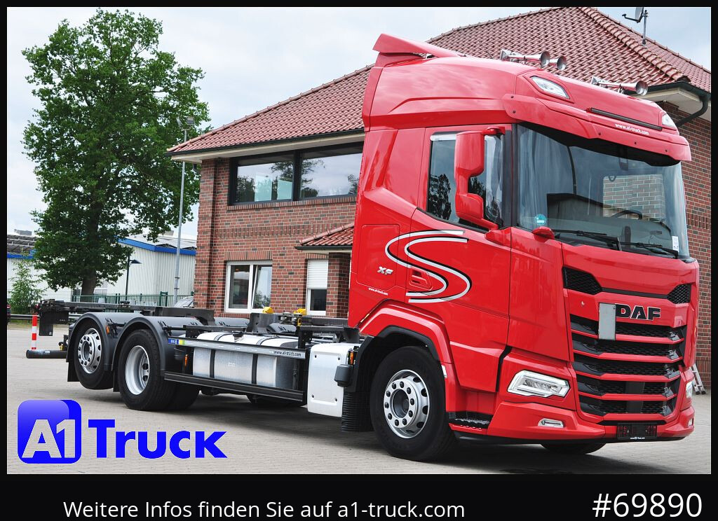 DAF XF 480, BDF, 7,45, 7,82, Lift-Lenkachse, - Containerwagen/ Wechselfahrgestell LKW: das Bild 1 DAF XF 480, BDF, 7,45, 7,82, Lift-Lenkachse, - Containerwagen/ Wechselfahrgestell LKW: das Bild 1