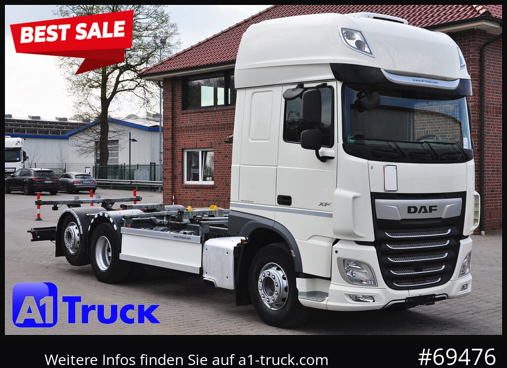 DAF XF 480 FAN Intarder, Lenkachse, - Containerwagen/ Wechselfahrgestell LKW: das Bild 1 DAF XF 480 FAN Intarder, Lenkachse, - Containerwagen/ Wechselfahrgestell LKW: das Bild 1
