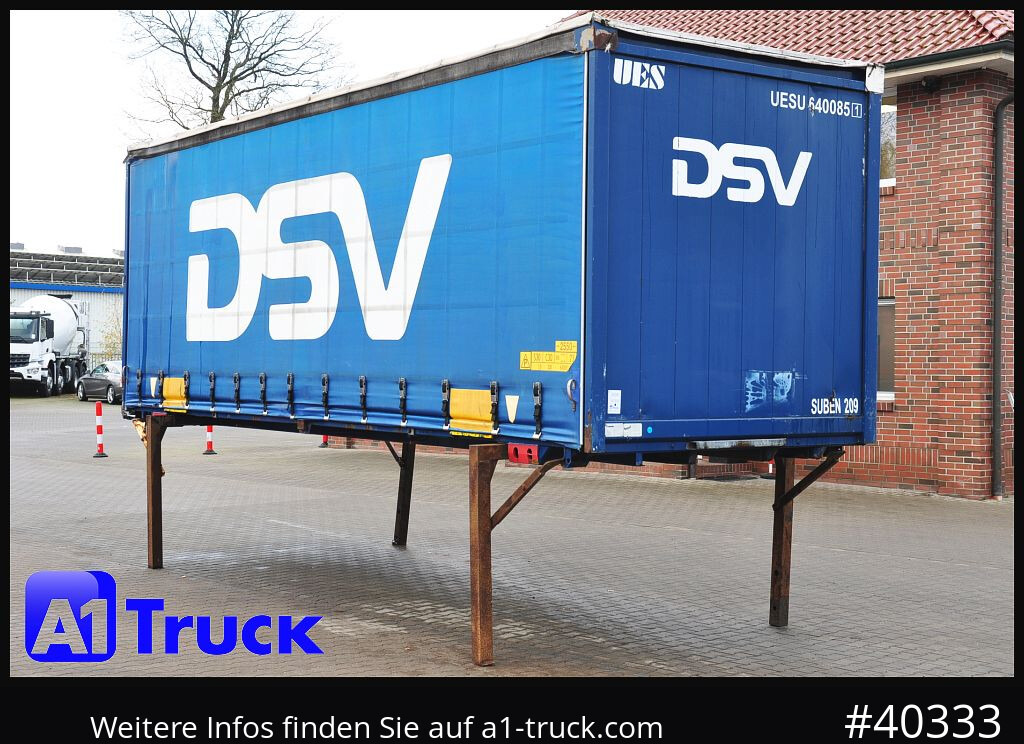 KRONE 7.45 BDF Wechselbrücke, Schiebeplane - Planenaufbau: das Bild 1 KRONE 7.45 BDF Wechselbrücke, Schiebeplane - Planenaufbau: das Bild 1