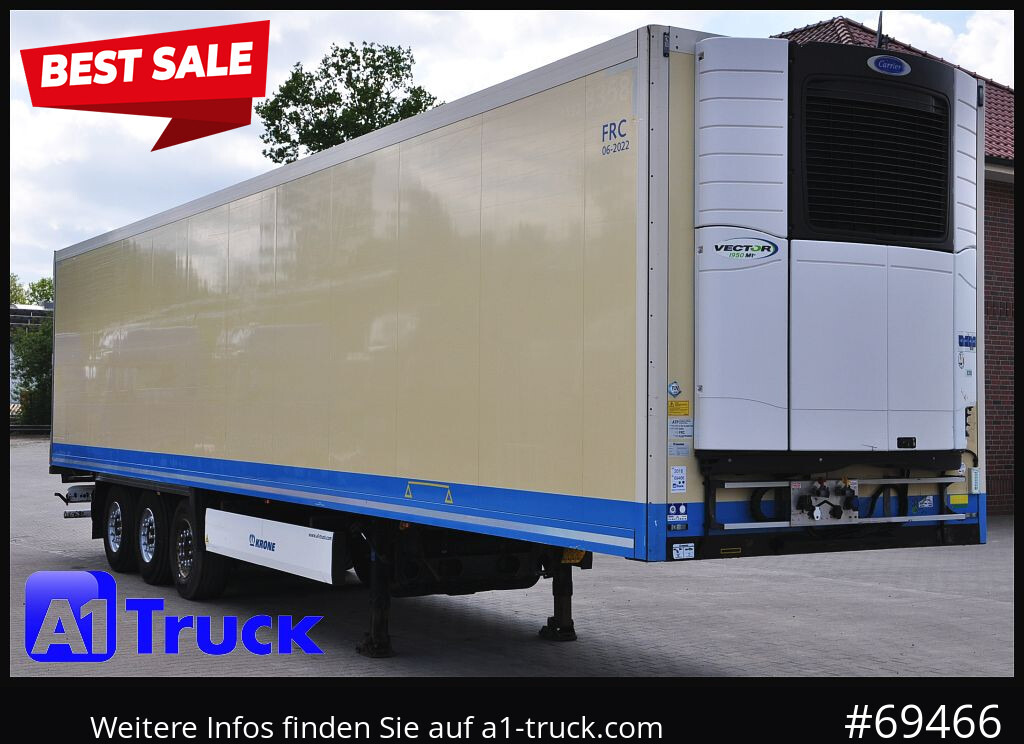 KRONE SDR 27 Carrier 1950 Mt. Doppelstock Lift, - Kühlkoffer Auflieger: das Bild 1 KRONE SDR 27 Carrier 1950 Mt. Doppelstock Lift, - Kühlkoffer Auflieger: das Bild 1